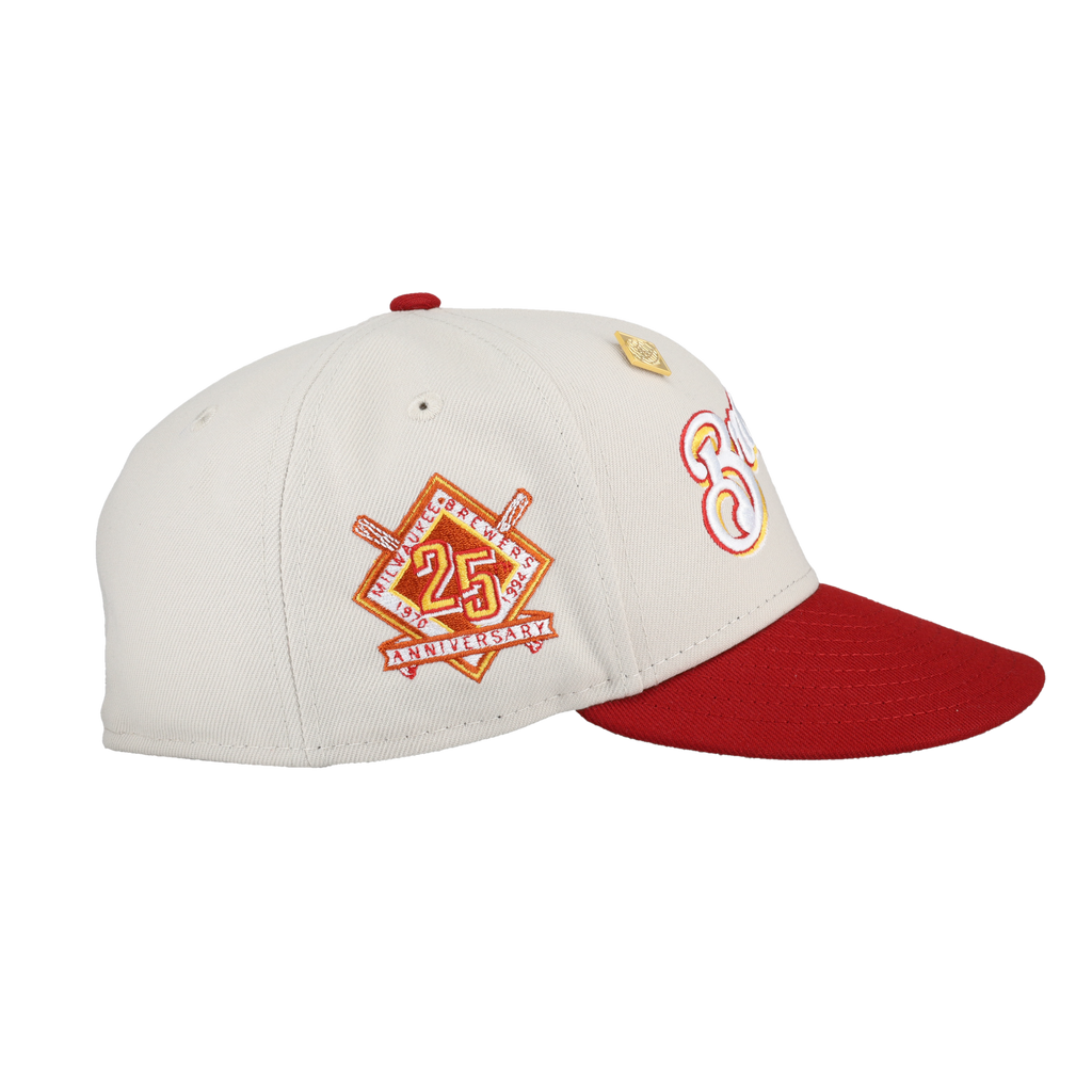 Milwaukee Brewers April 4th Collection 25th Anniversary Fitted Hat