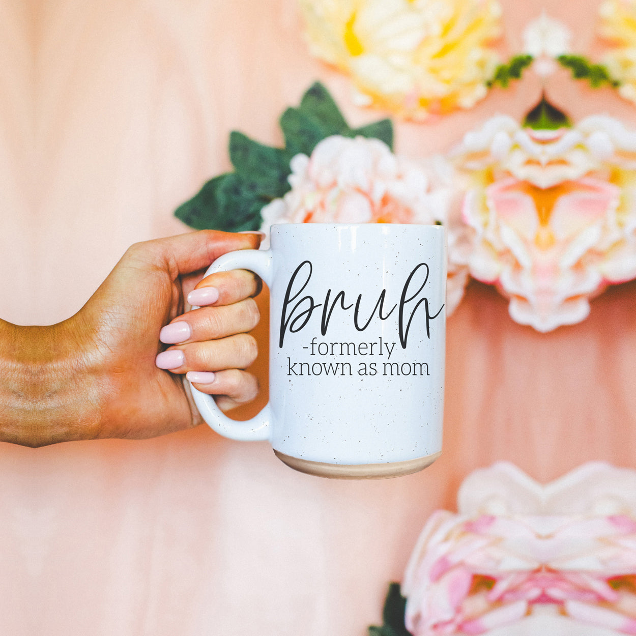 Bruh 16oz Ceramic Coffee Mug - Funny Statement Morning Tea Cup