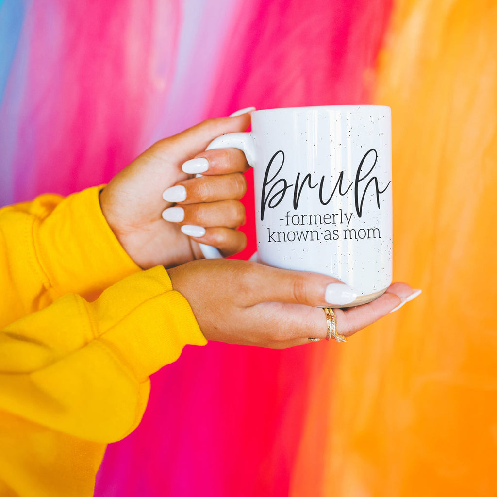 Bruh 16oz Ceramic Coffee Mug - Funny Statement Morning Tea Cup