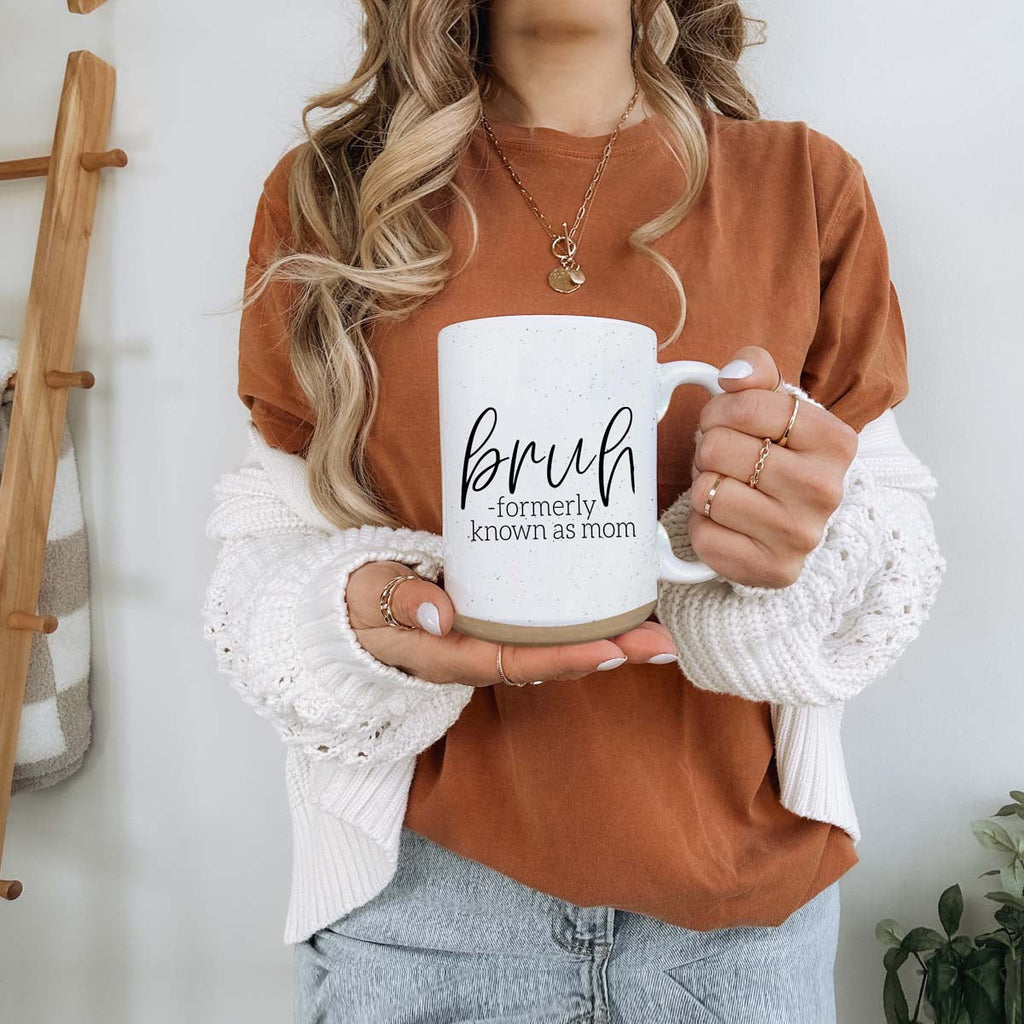Bruh 16oz Ceramic Coffee Mug - Funny Statement Morning Tea Cup