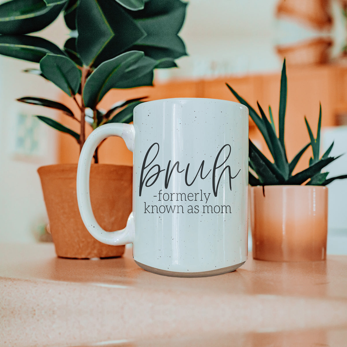 Bruh 16oz Ceramic Coffee Mug - Funny Statement Morning Tea Cup