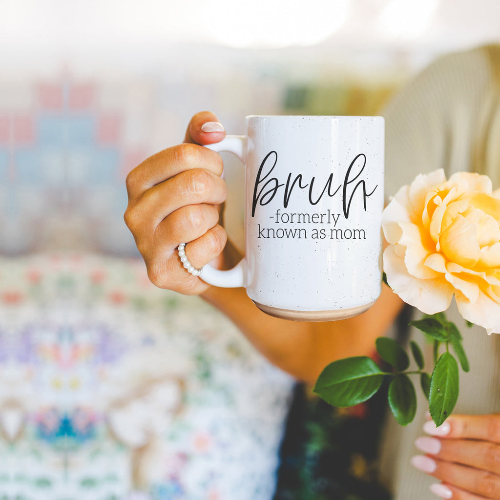 Bruh 16oz Ceramic Coffee Mug - Funny Statement Morning Tea Cup