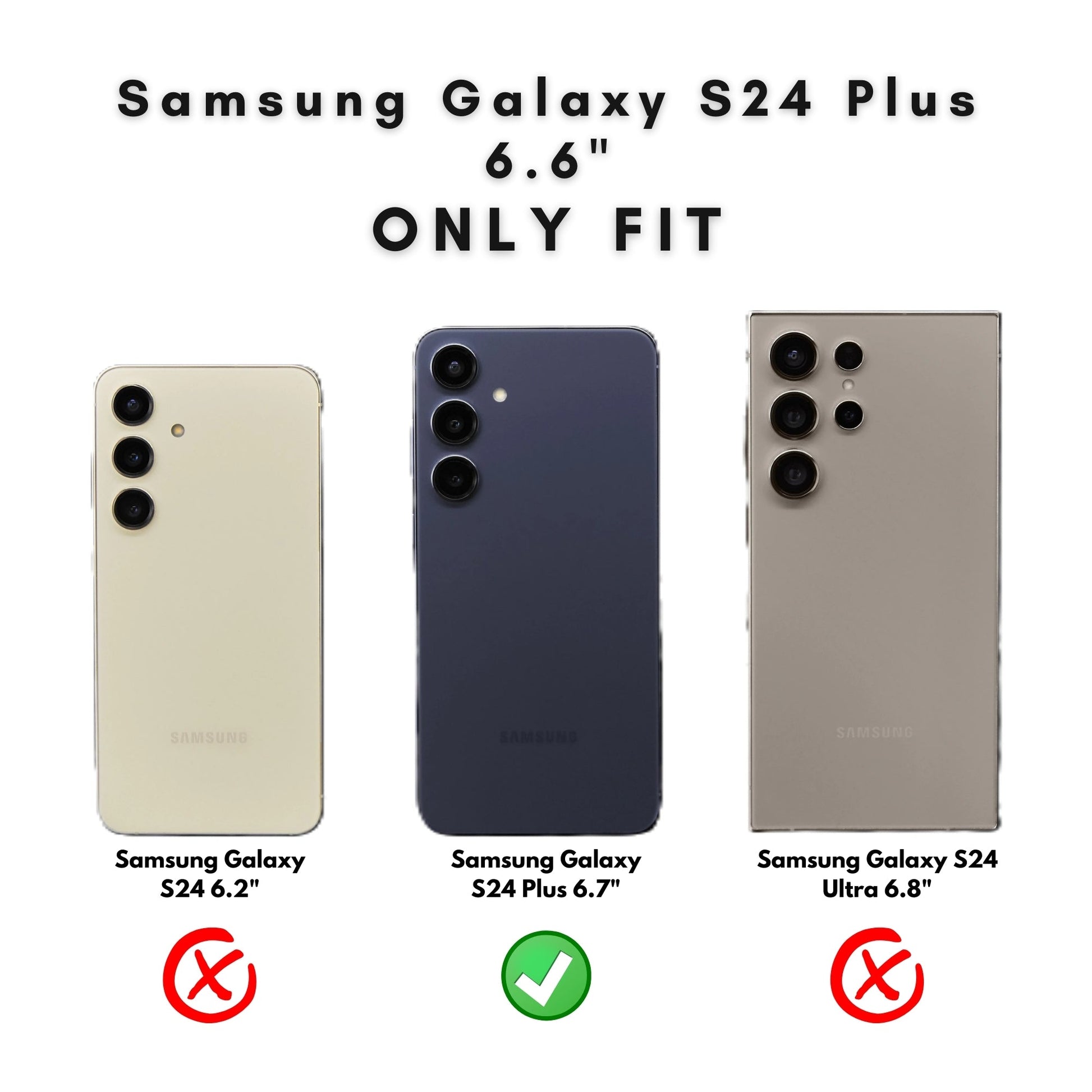 Buffalo Leather Samsung Galaxy S24 Plus Wallet with Detachable Case