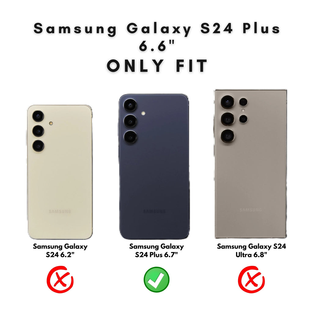 Buffalo Leather Samsung Galaxy S24 Plus Wallet with Detachable Case