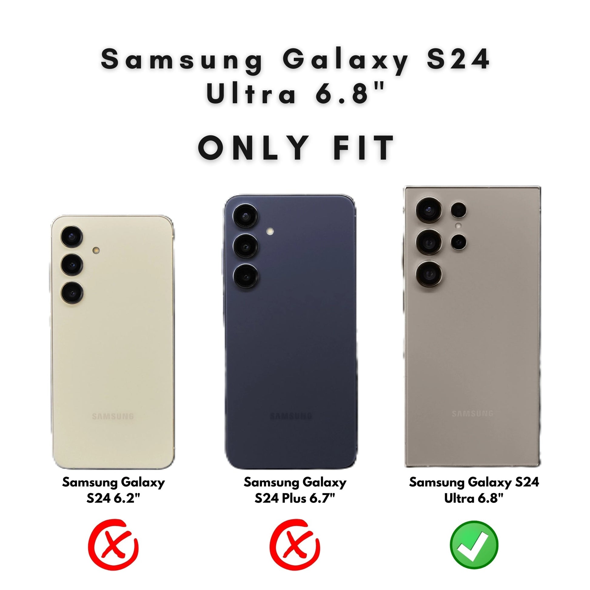 Buffalo Leather Samsung Galaxy S24 Ultra Wallet with Detachable Case