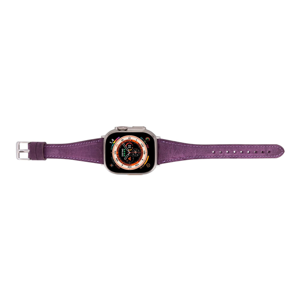 Buford Slim Leather Bands for Apple Watch 9, Ultra 2 & SE