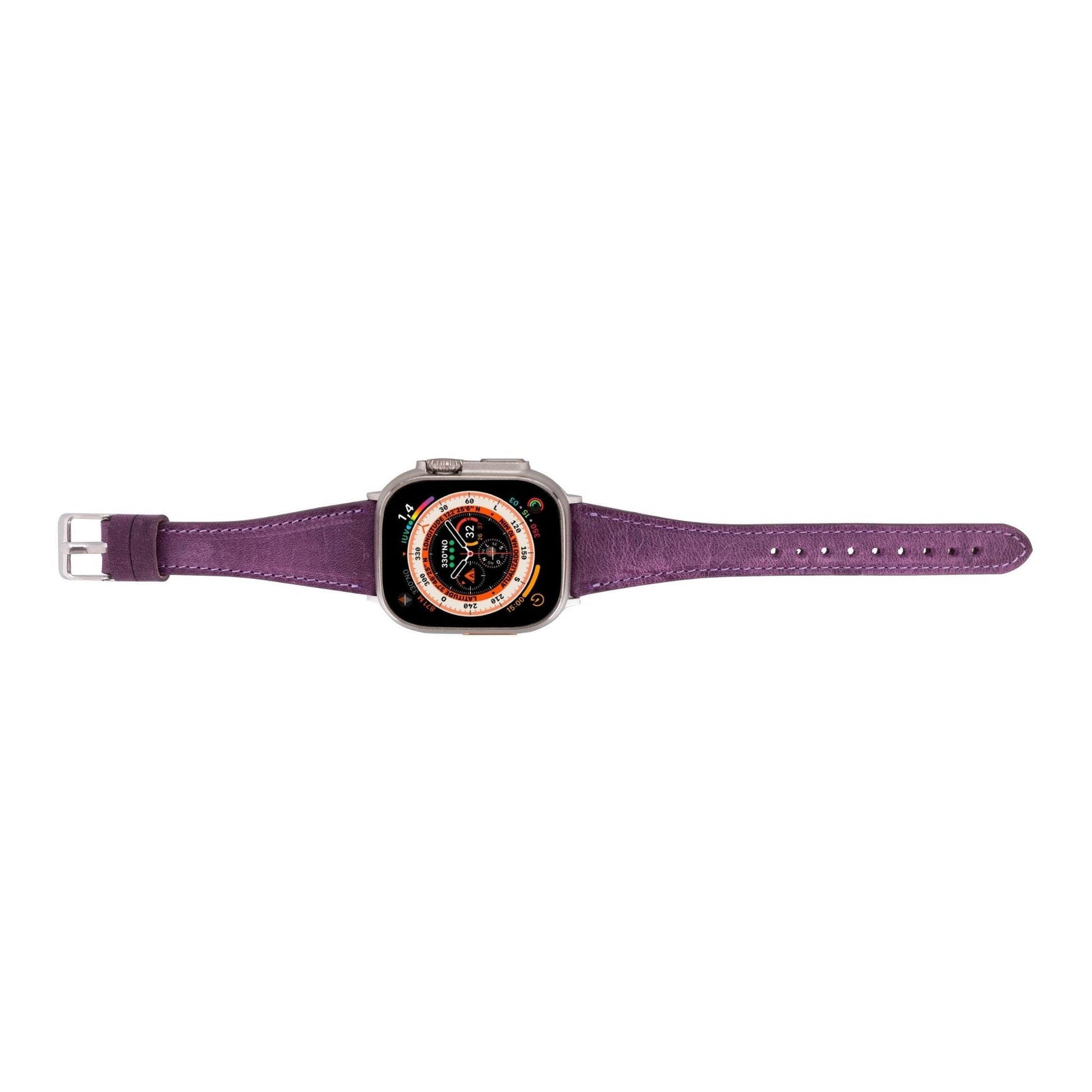 Buford Slim Leather Bands for Apple Watch 9, Ultra 2 & SE