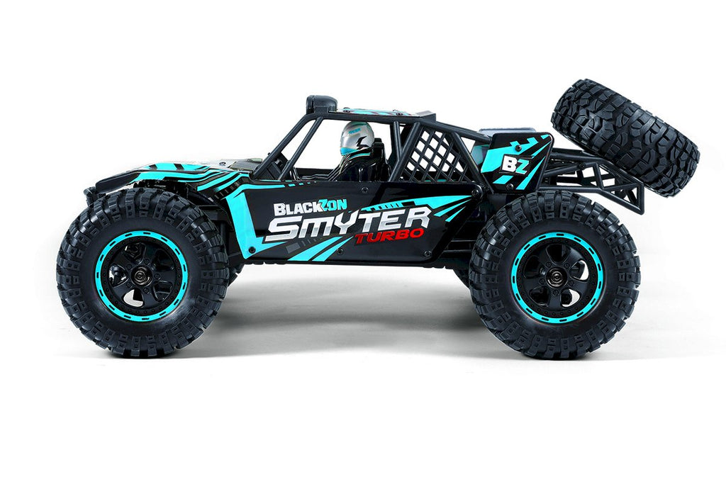 BlackZon Smyter DB Turbo 1/12 Scale 4WD 3S Brushless Electric Desert Buggy RTR (Blue) - 540256