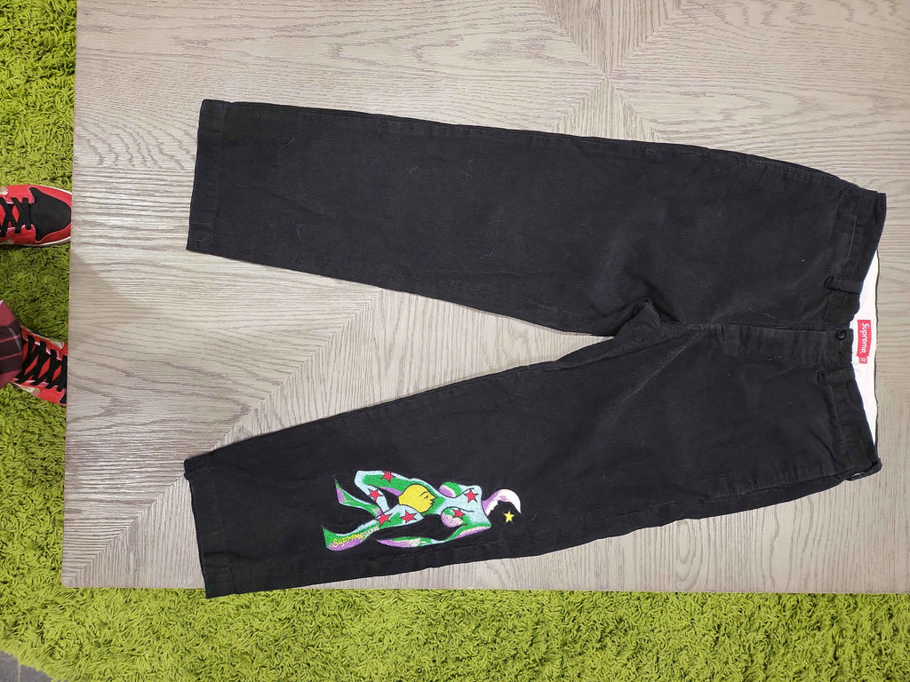 PRE OWNED Supreme Gonz Corduroy Chino Pant Black