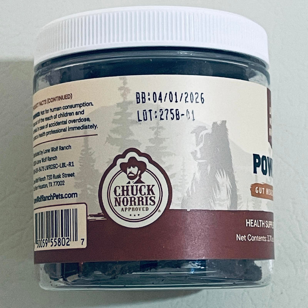Lone Wolf Ranch Power GI Gut Health Support Supplement for Dogs