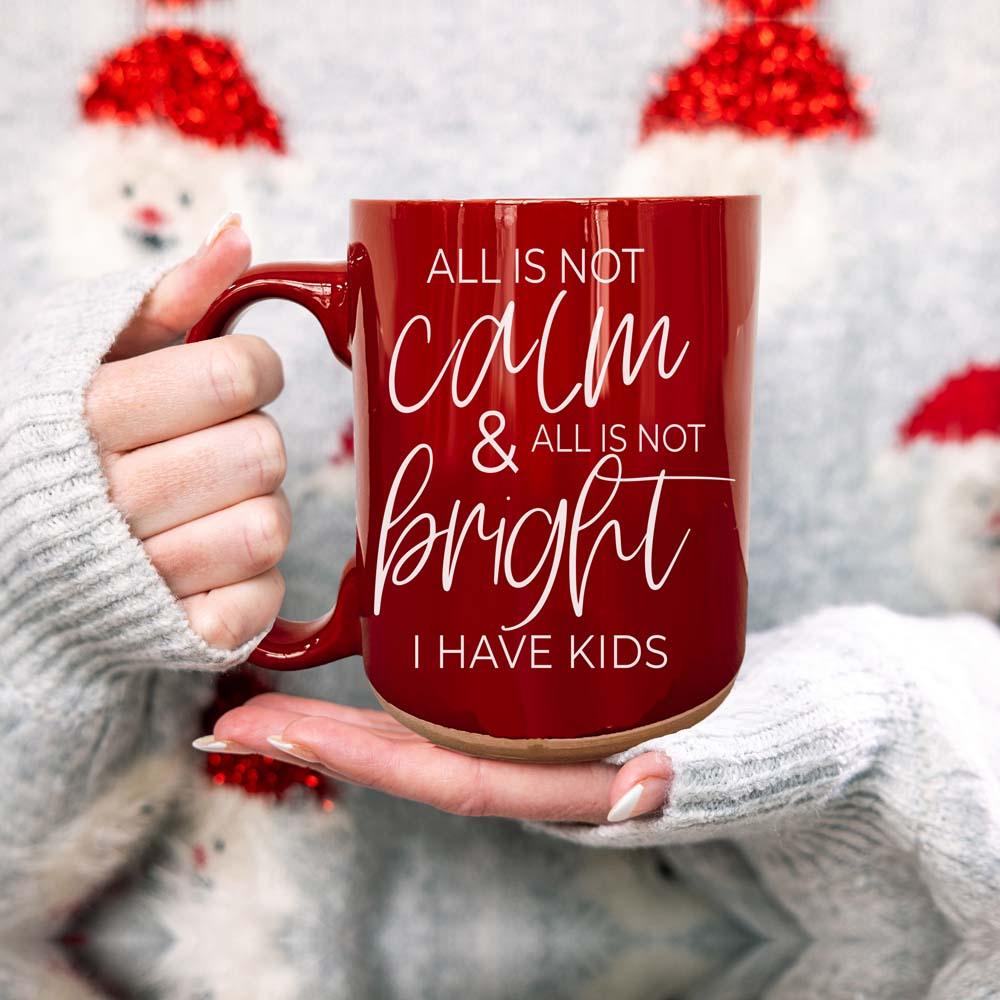 Christmas Ceramic Coffee Mug Double-Sided Snarky Holiday Gift Funny Santa Mug