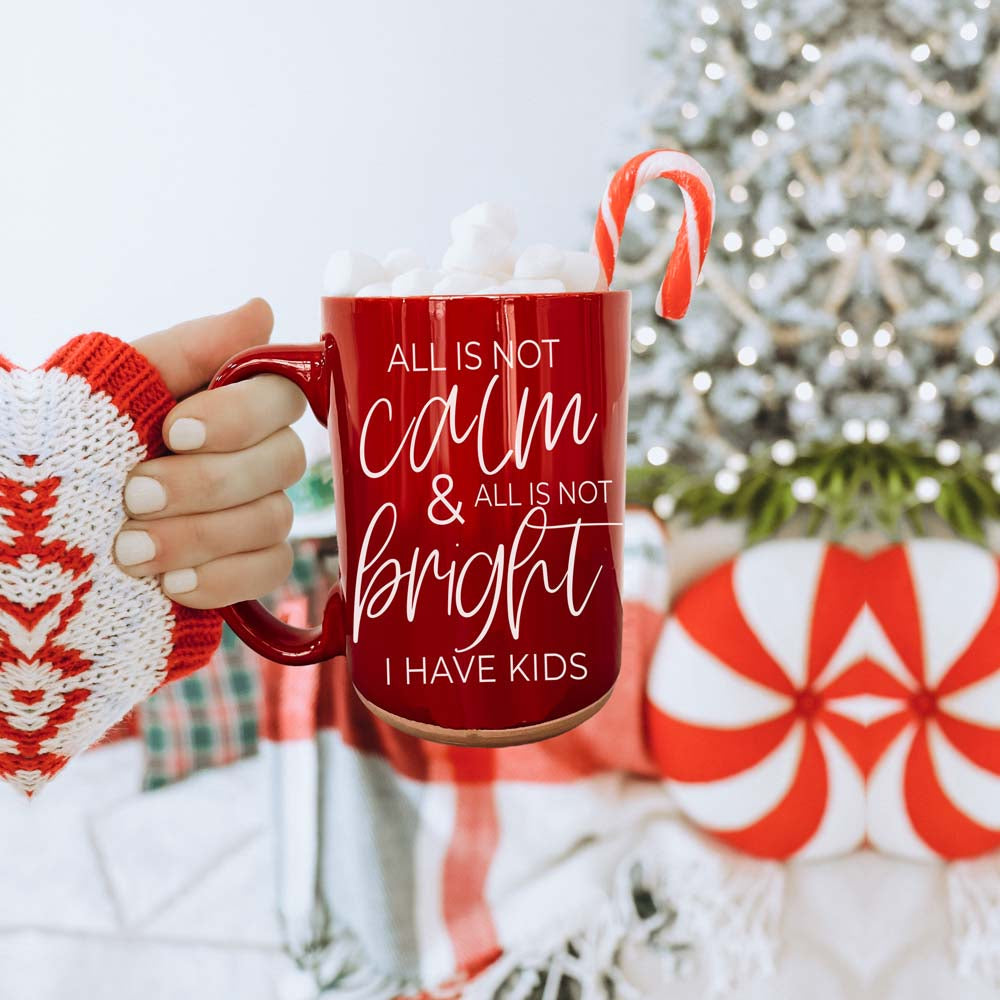 Christmas Ceramic Coffee Mug Double-Sided Snarky Holiday Gift Funny Santa Mug