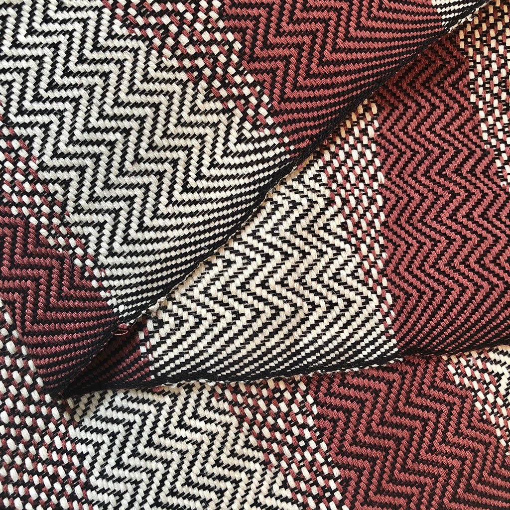 Cambodia Chevron Tapestry Scarf 100% Organic Cotton Handloomed Tassel Fringe