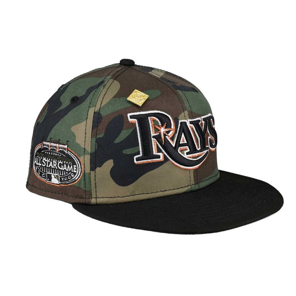 Tampa Bay Rays 2008 All Star Game Patch Camo 59Fifty Fitted Hat