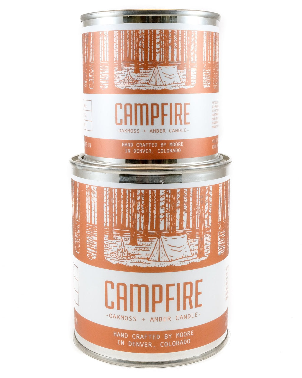 Campfire Soy Candle Oakmoss Amber Scented Hand Poured