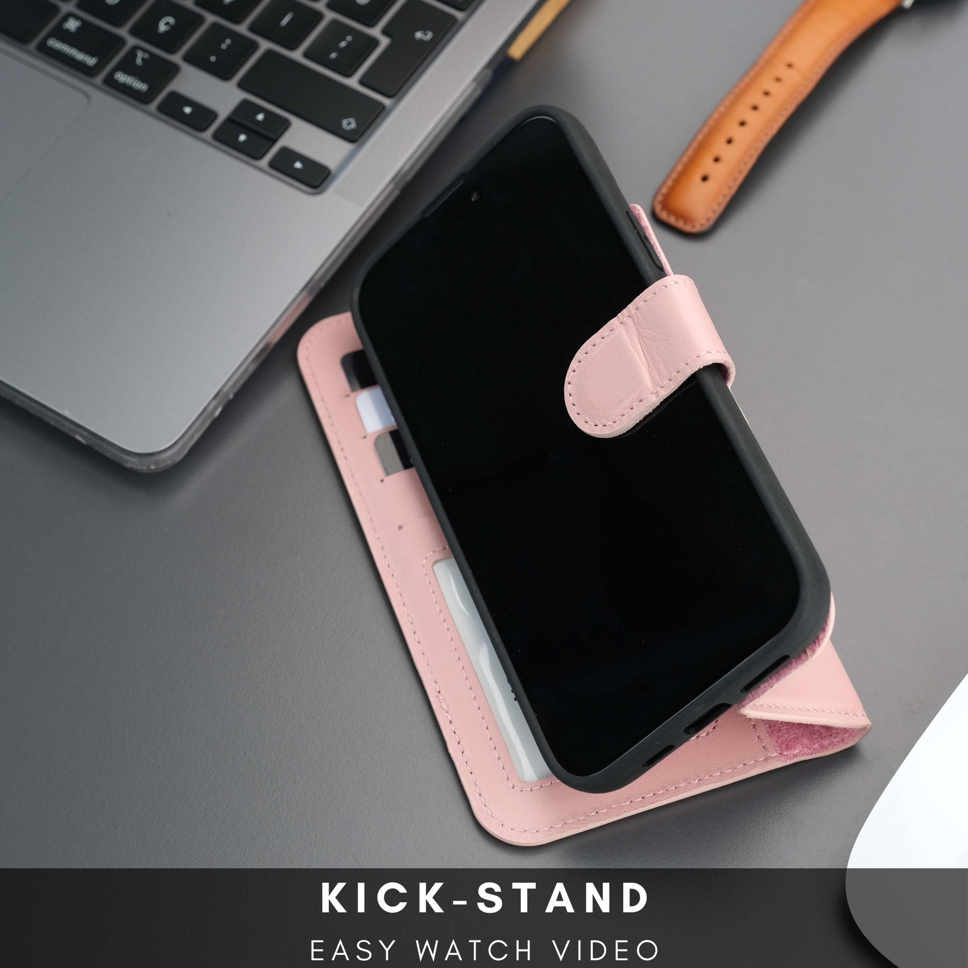 Casper iPhone 16 Plus Wallet Case Leather MagSafe