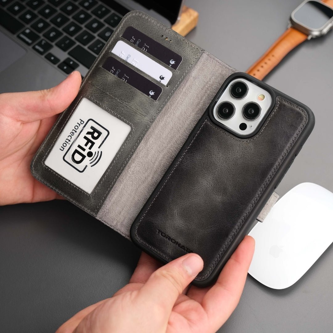 Casper iPhone 16 Pro Max Wallet Case Leather MagSafe