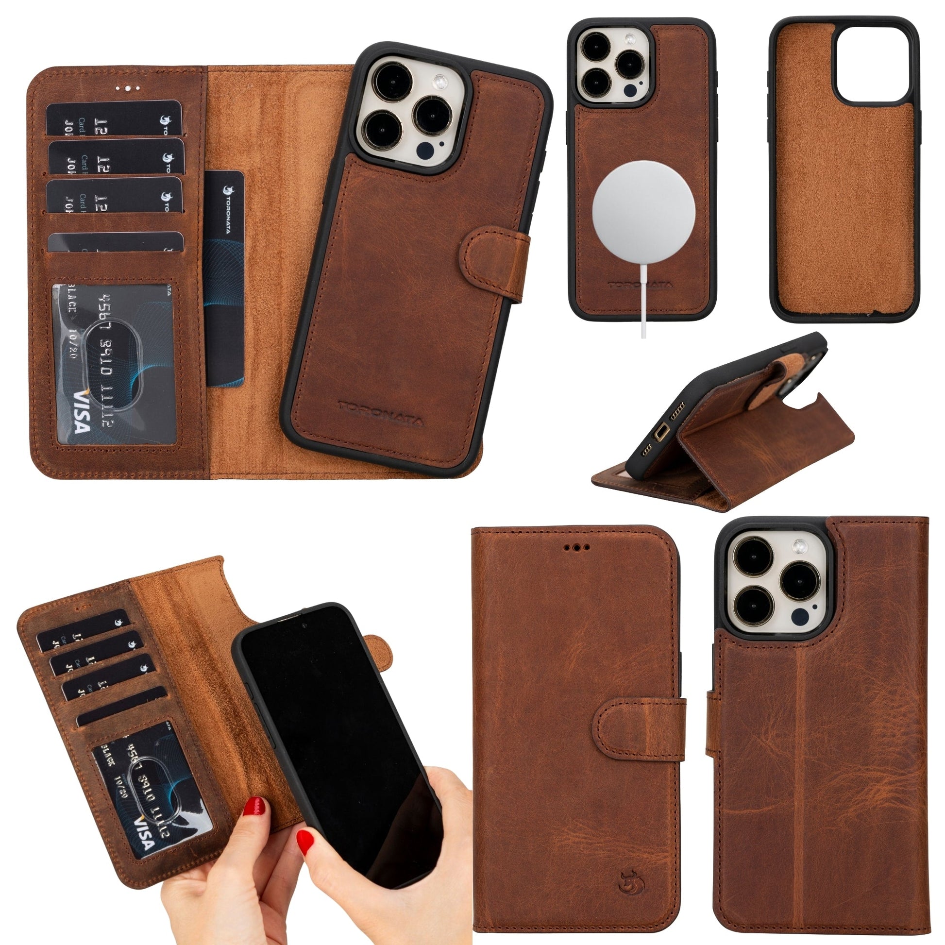 Casper Leather iPhone 14 Pro Max Wallet Case | MagSafe