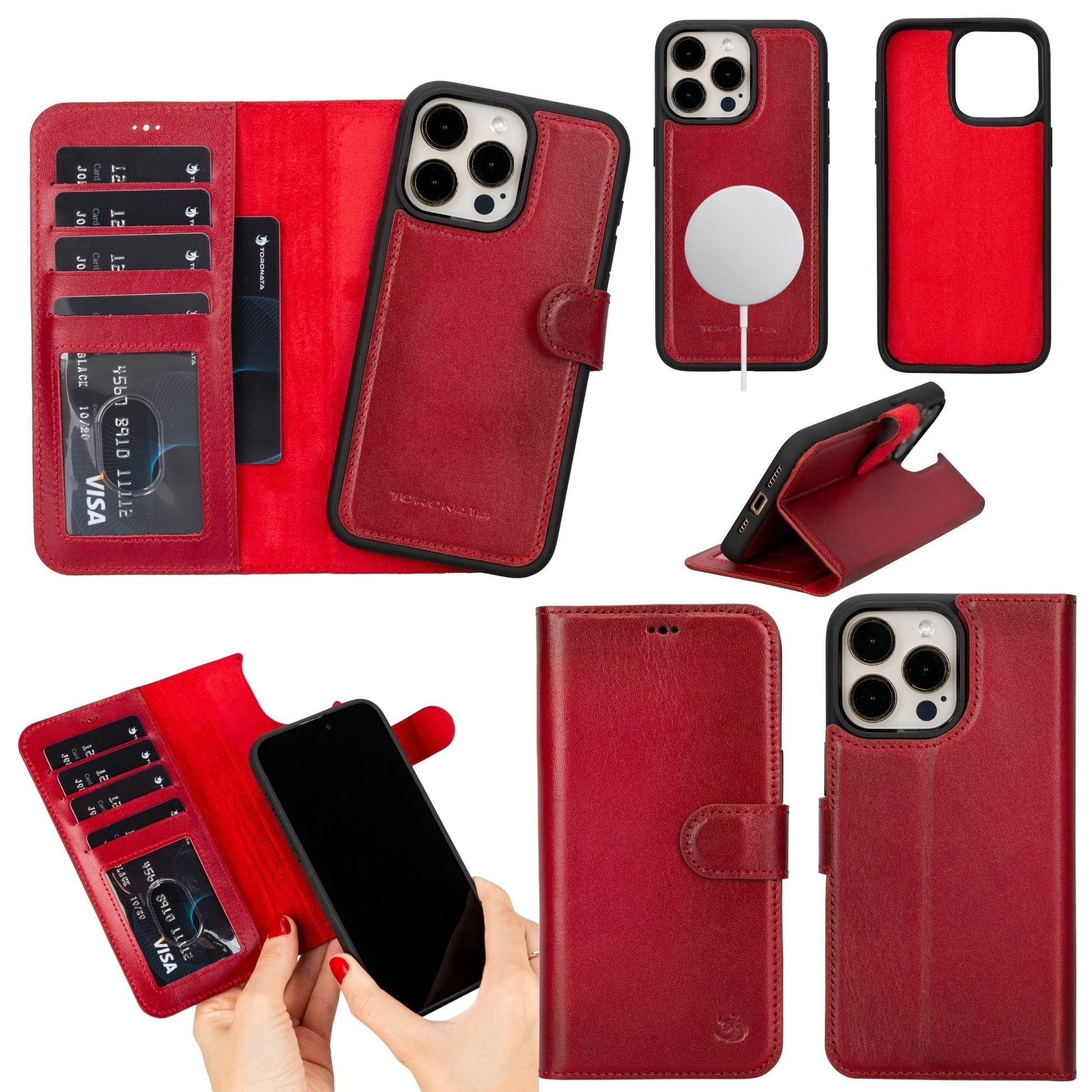 Casper Leather iPhone 14 Pro Wallet Case | MagSafe