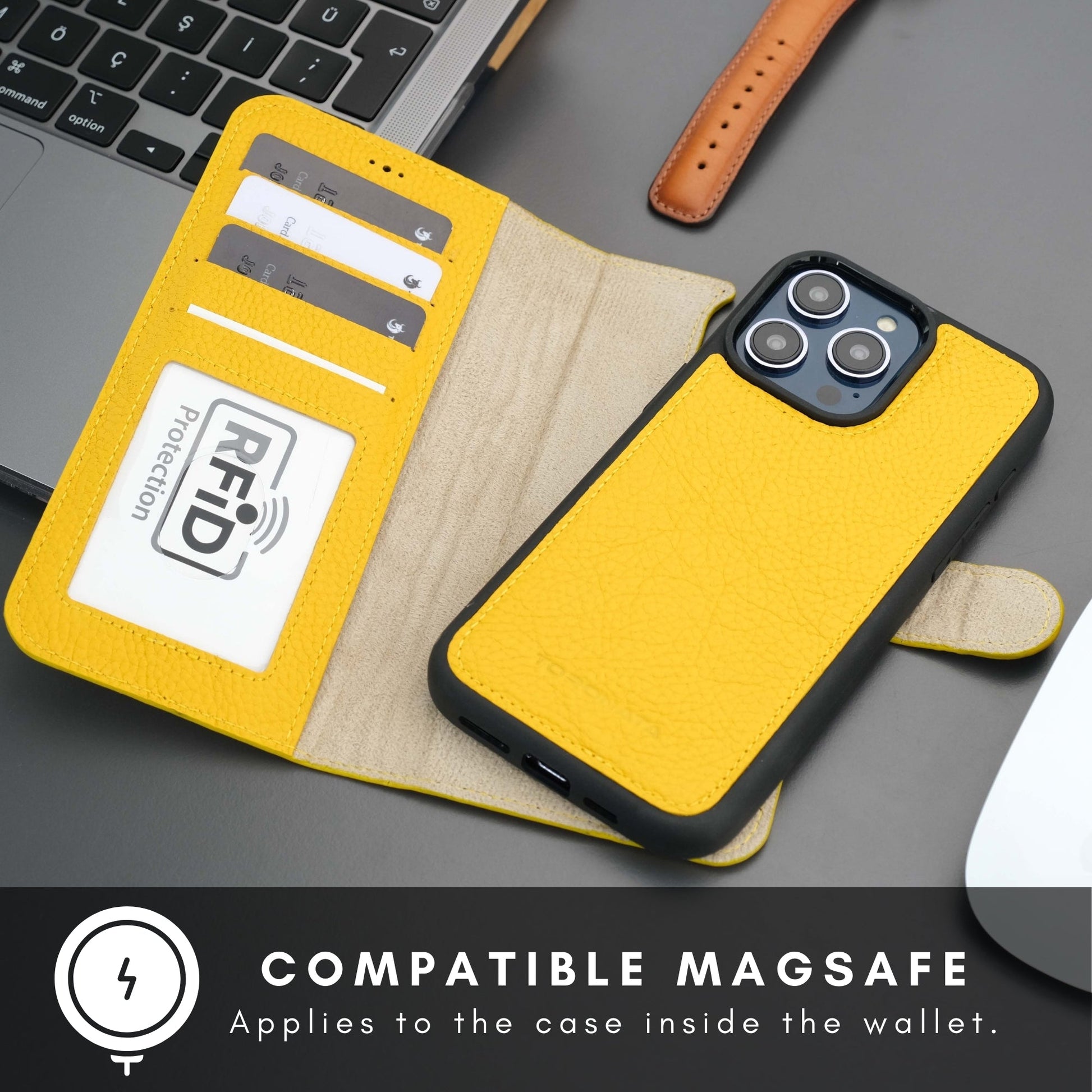 Casper Leather iPhone 14 Pro Wallet Case | MagSafe