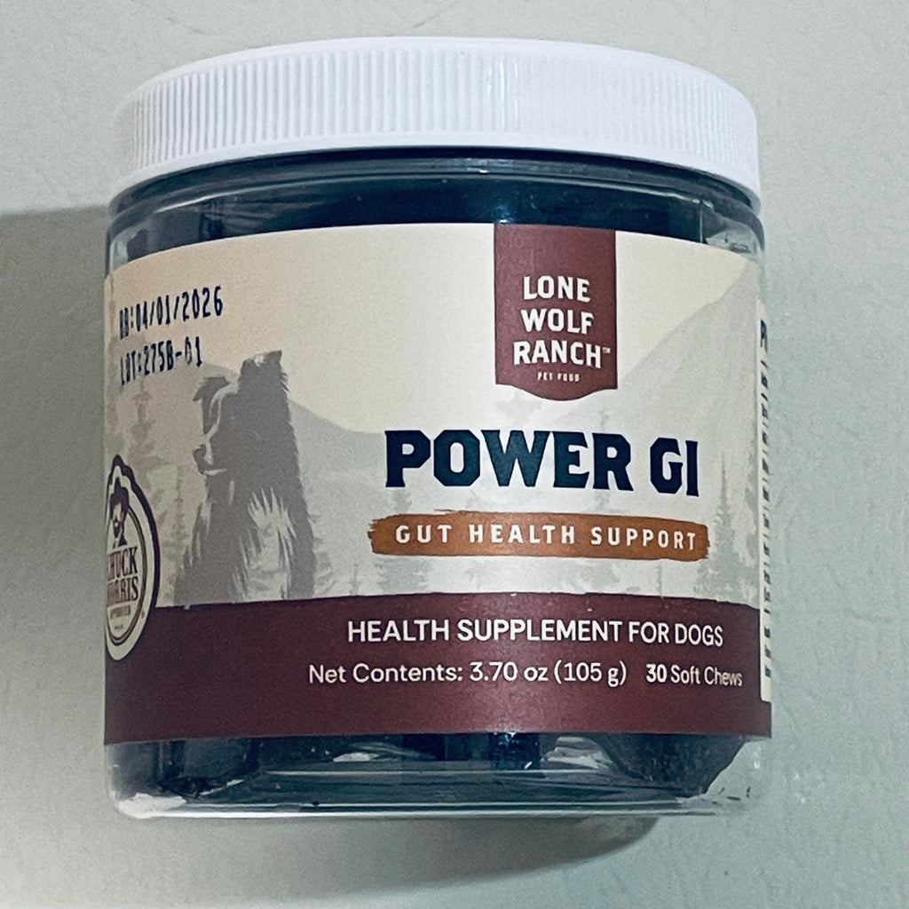 Lone Wolf Ranch Power GI Gut Health Support Supplement for Dogs