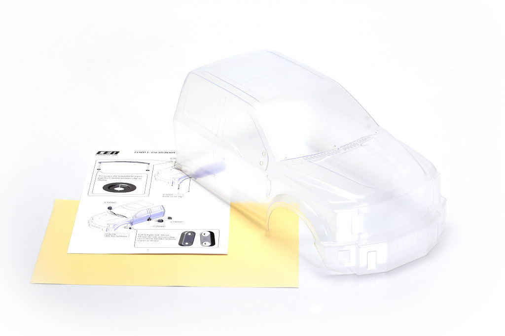 CEN Racing Ford F-450 SD Front Clear Lexan Body (Front Only) - 1/10 Scale Replacement Part CD930