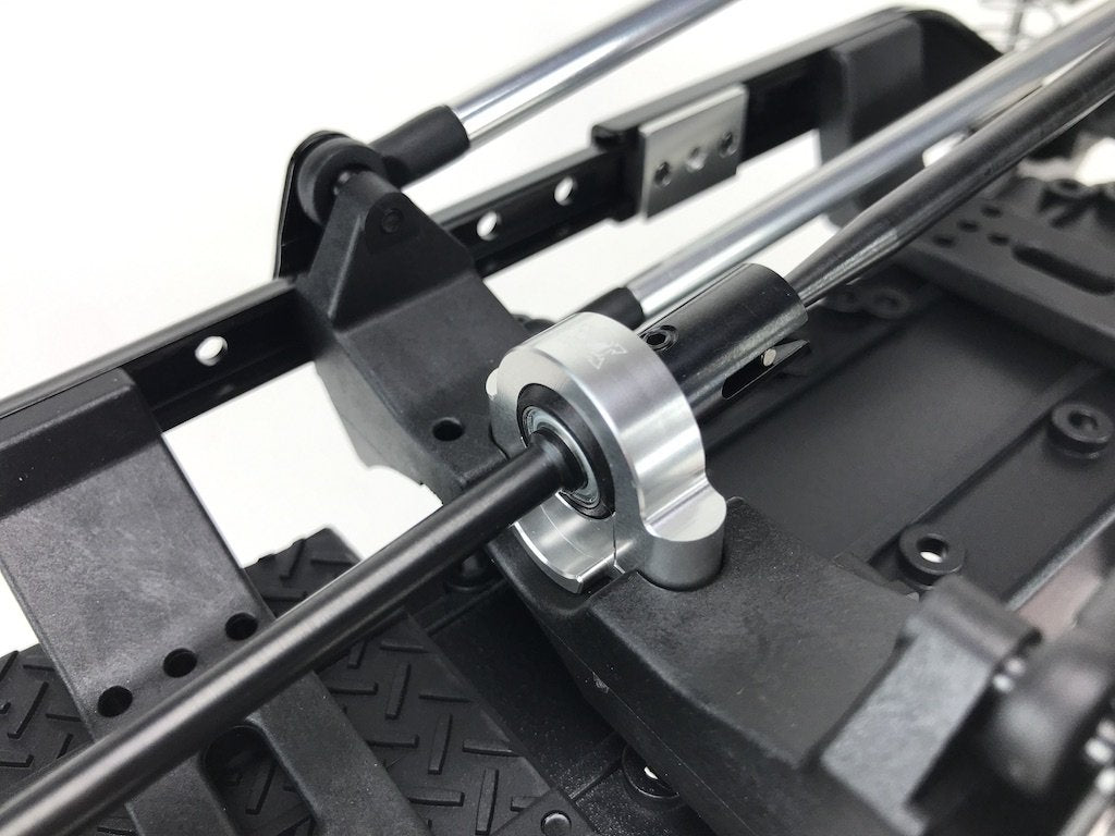 CEN Racing KAOS CNC Aluminum Steady Bearing Holder (Silver Anodized) fits DL-Series