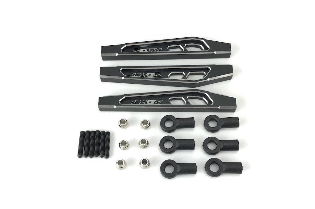CEN Racing KAOS CNC Aluminum Front Upper & Lower Suspension Links (3pc) - 69mm Black - Ford F-450 Upgrade Part CKD373
