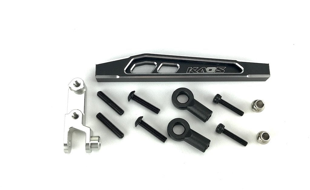 CEN Racing KAOS CNC Aluminum Front 4th Suspension Link Set (Upper Left 69mm Black/Silver) F450