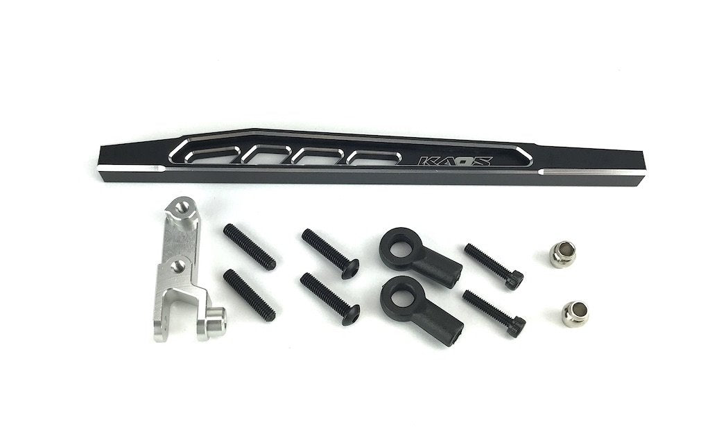 CEN Racing KAOS CNC Aluminum Rear 4th Suspension Link Set (Upper Right 117mm Black/Silver) F450