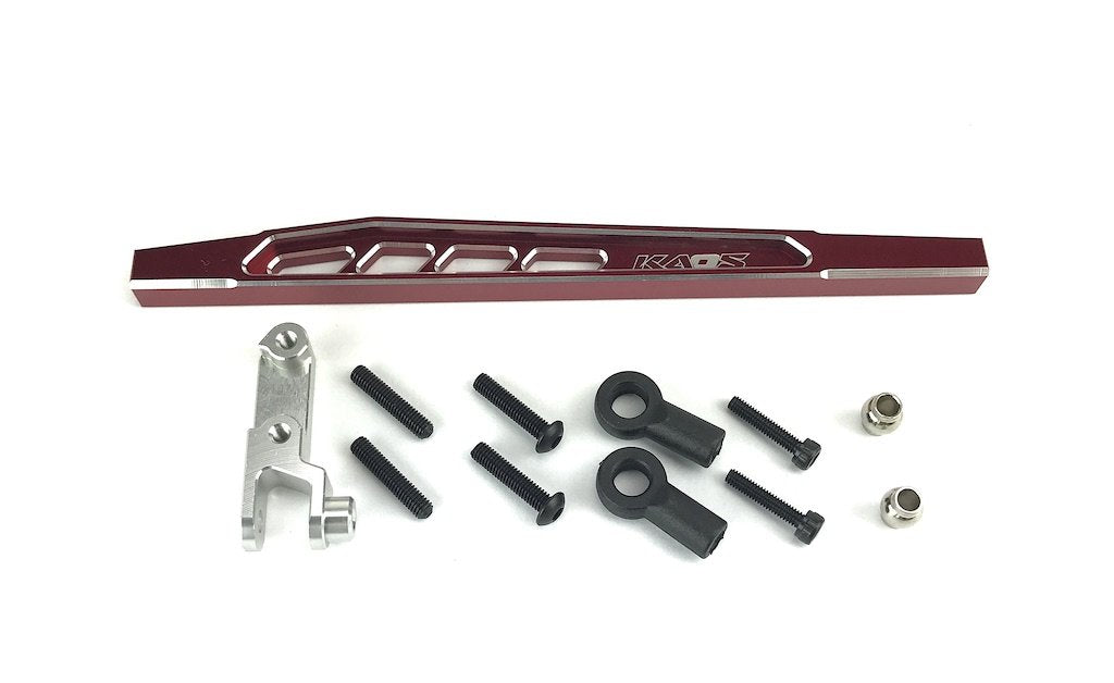 CEN Racing KAOS CNC Aluminum Rear 4th Suspension Link Set (Upper Right 117mm Red/Silver) F450