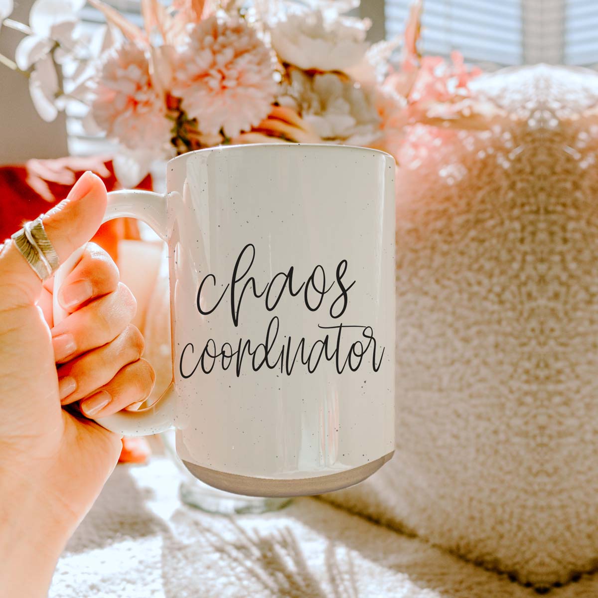 Chaos 16oz Ceramic Coffee Mug Funny Chaos Coordinator Mug For Busy Parents And Office