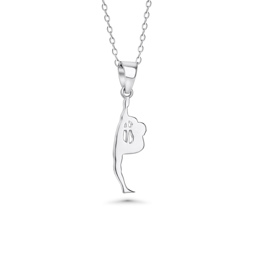 Cheerleader Scorpion Stunt Necklace With Cross