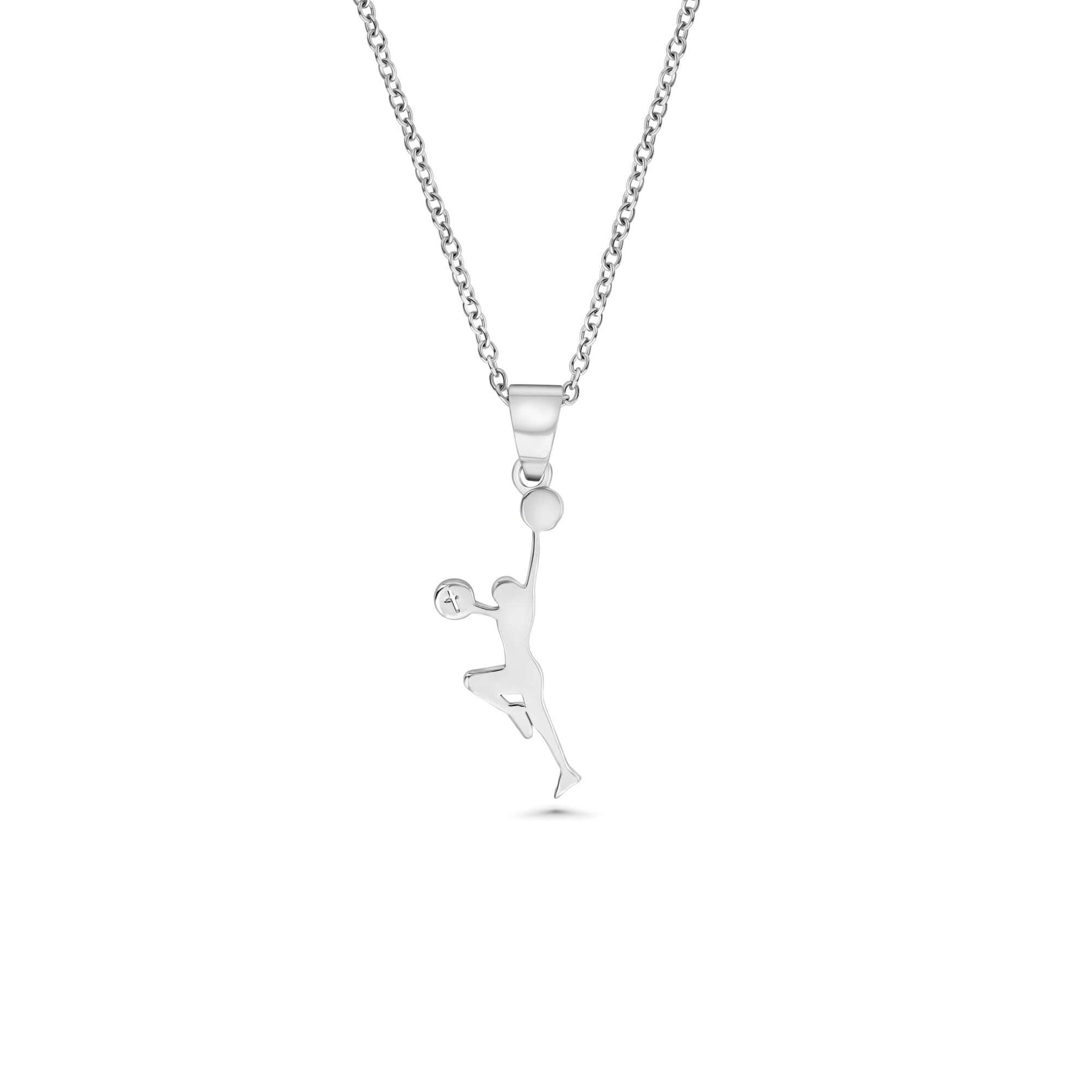 Cheerleader Pom Pom Necklace With Cross