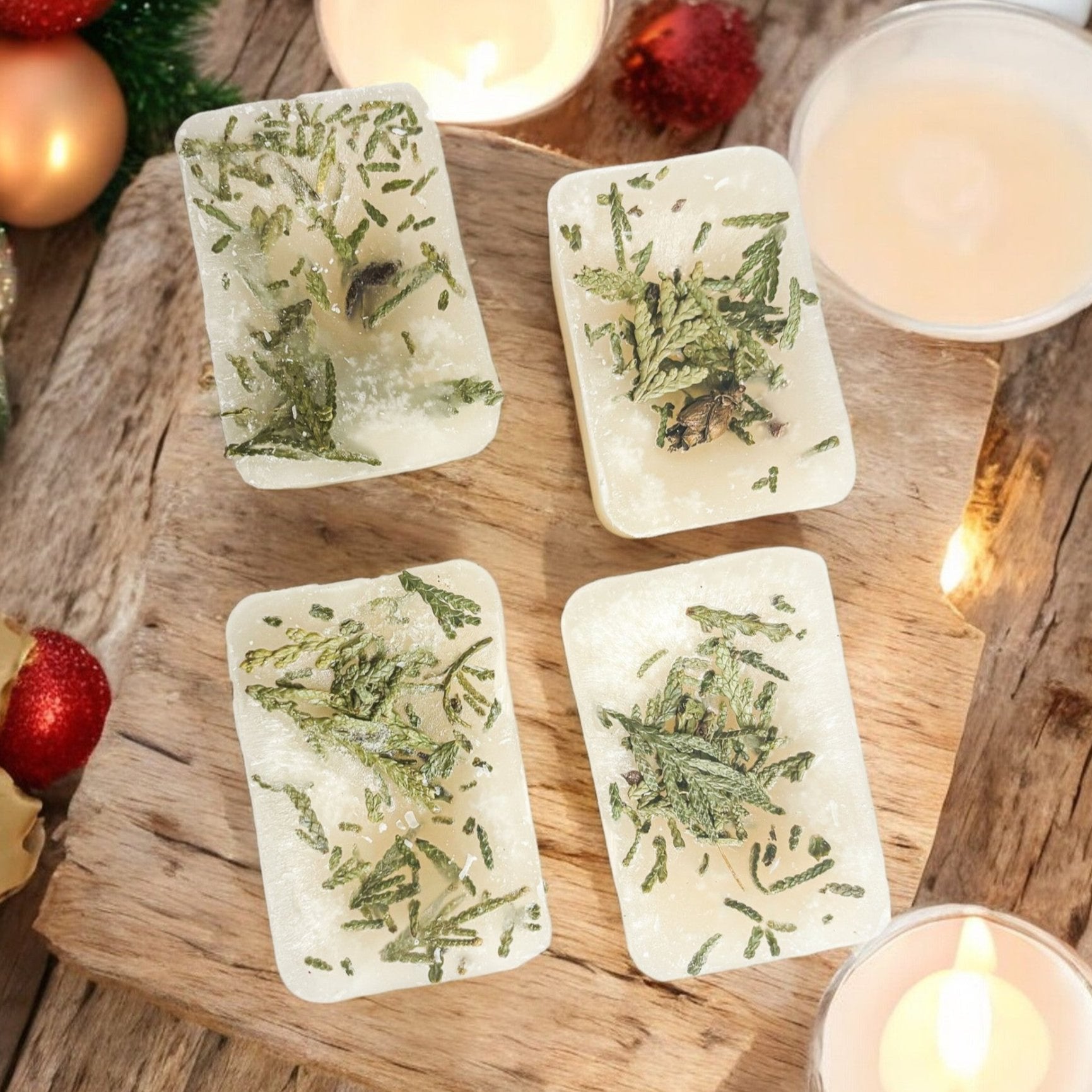Christmas Tree XL Wax Melts 4 Cubes Fresh Cedar Pine Sweet Holiday Scent