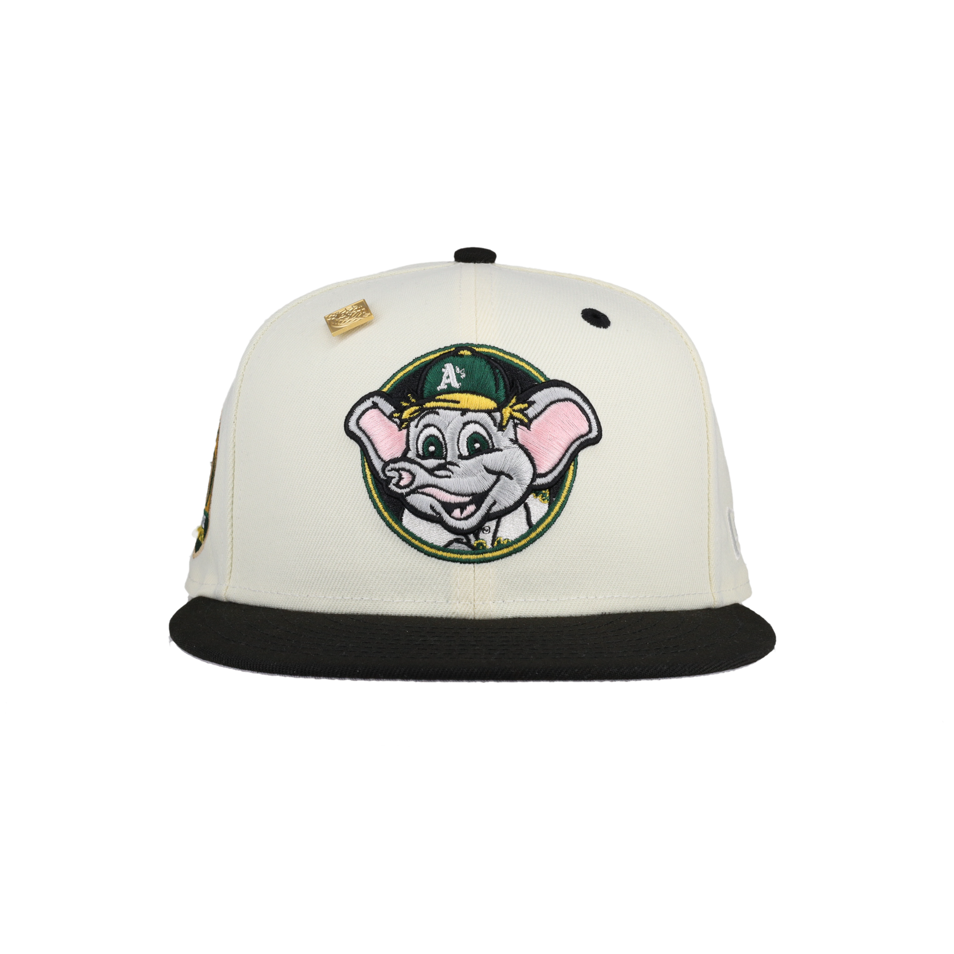 Oakland Athletics Stomper Mascot 50th Anniversary Patch 59Fifty Fitted Hat