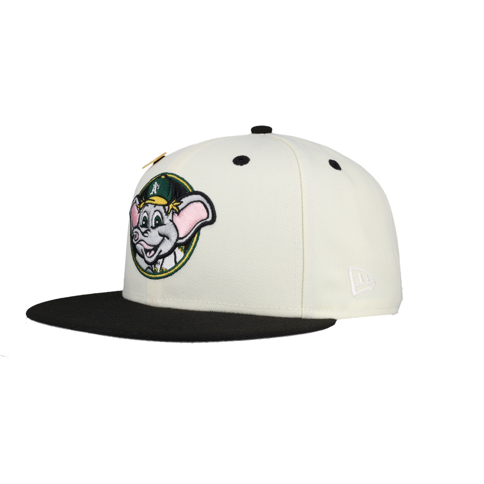 Oakland Athletics Stomper Mascot 50th Anniversary Patch 59Fifty Fitted Hat