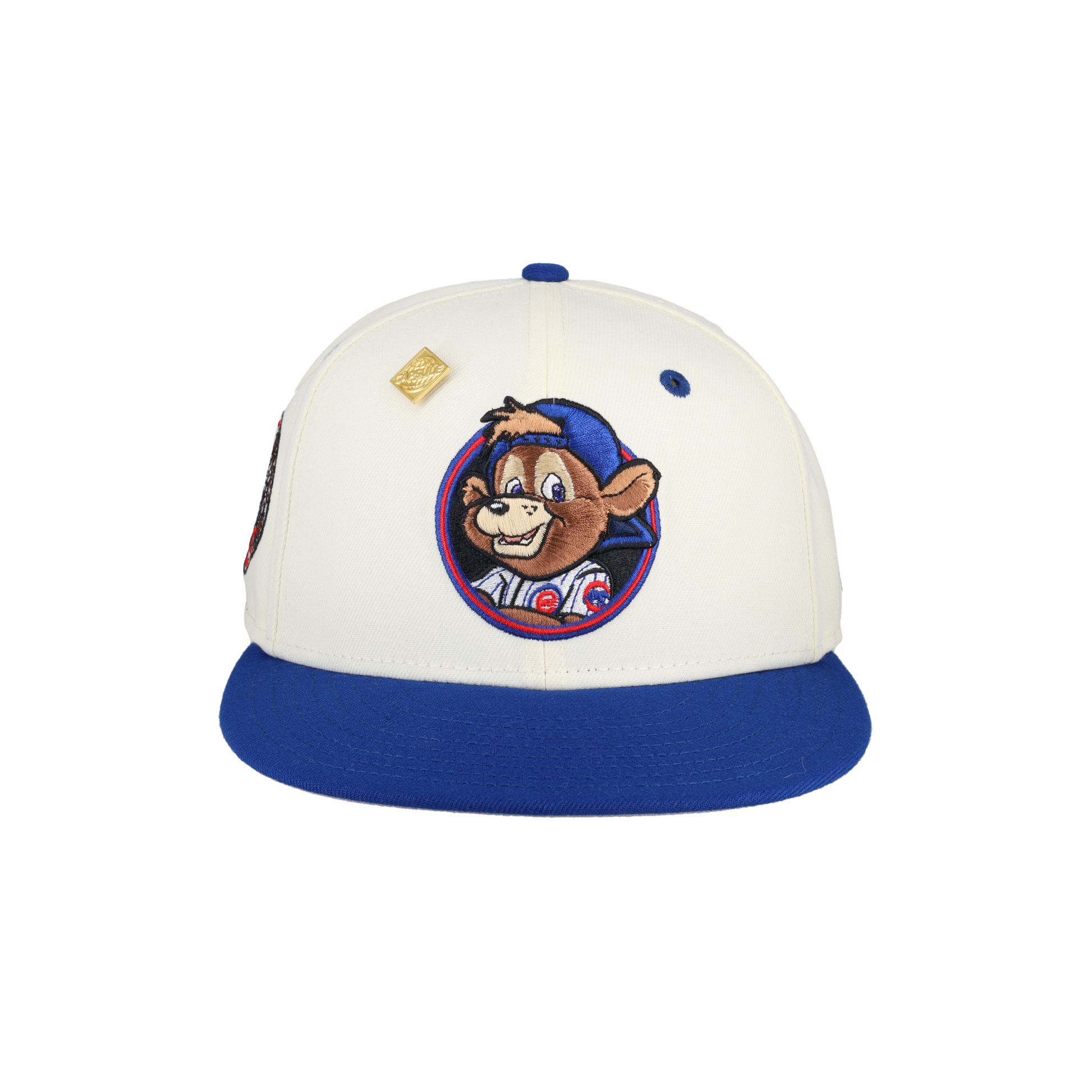 Chicago Cubs Clark The Bear Logo Wrigley Field Patch 59Ffity Fitted Hat