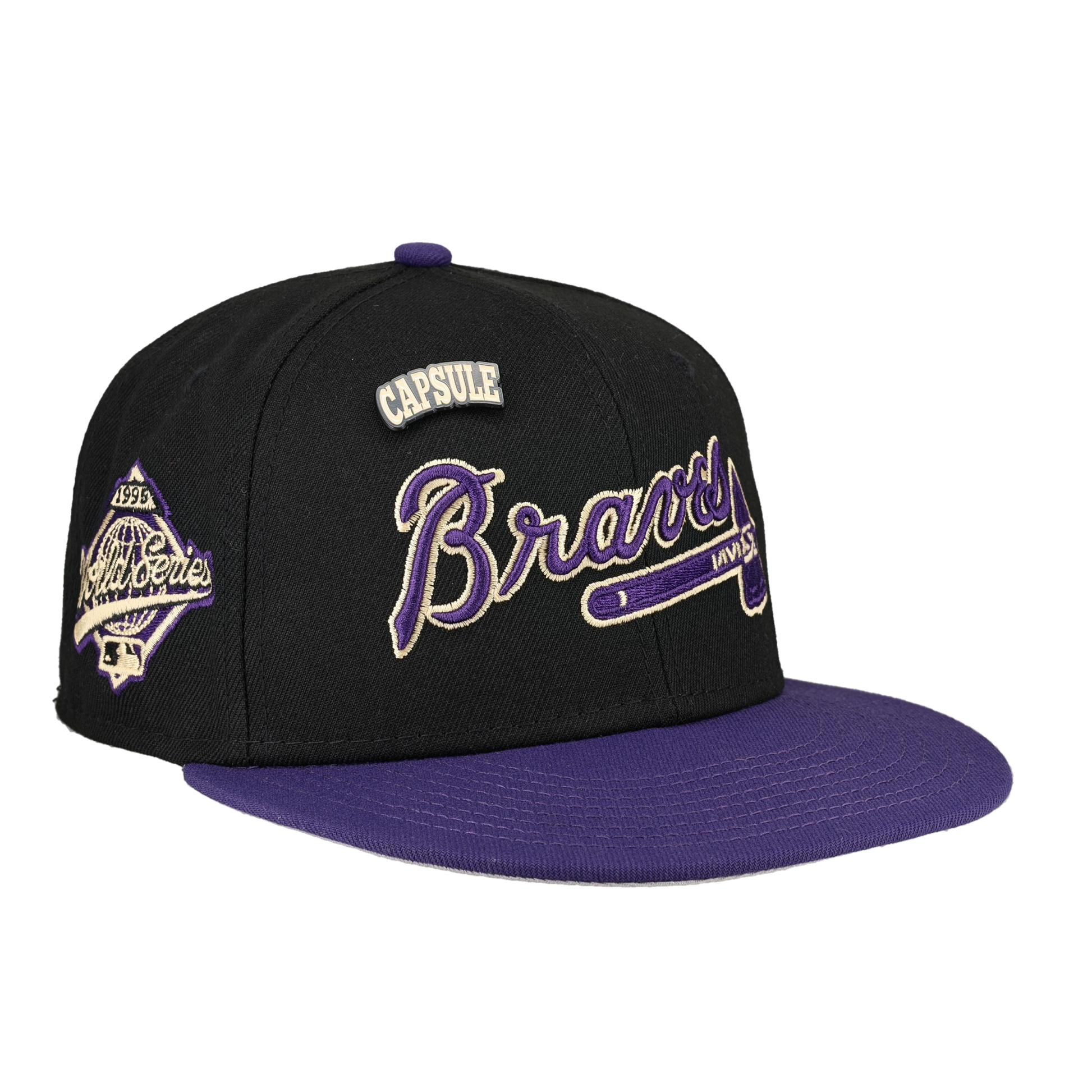 Atlanta Braves Colors in Cream 2.0 Collection 1995 World Series Fitted Hat