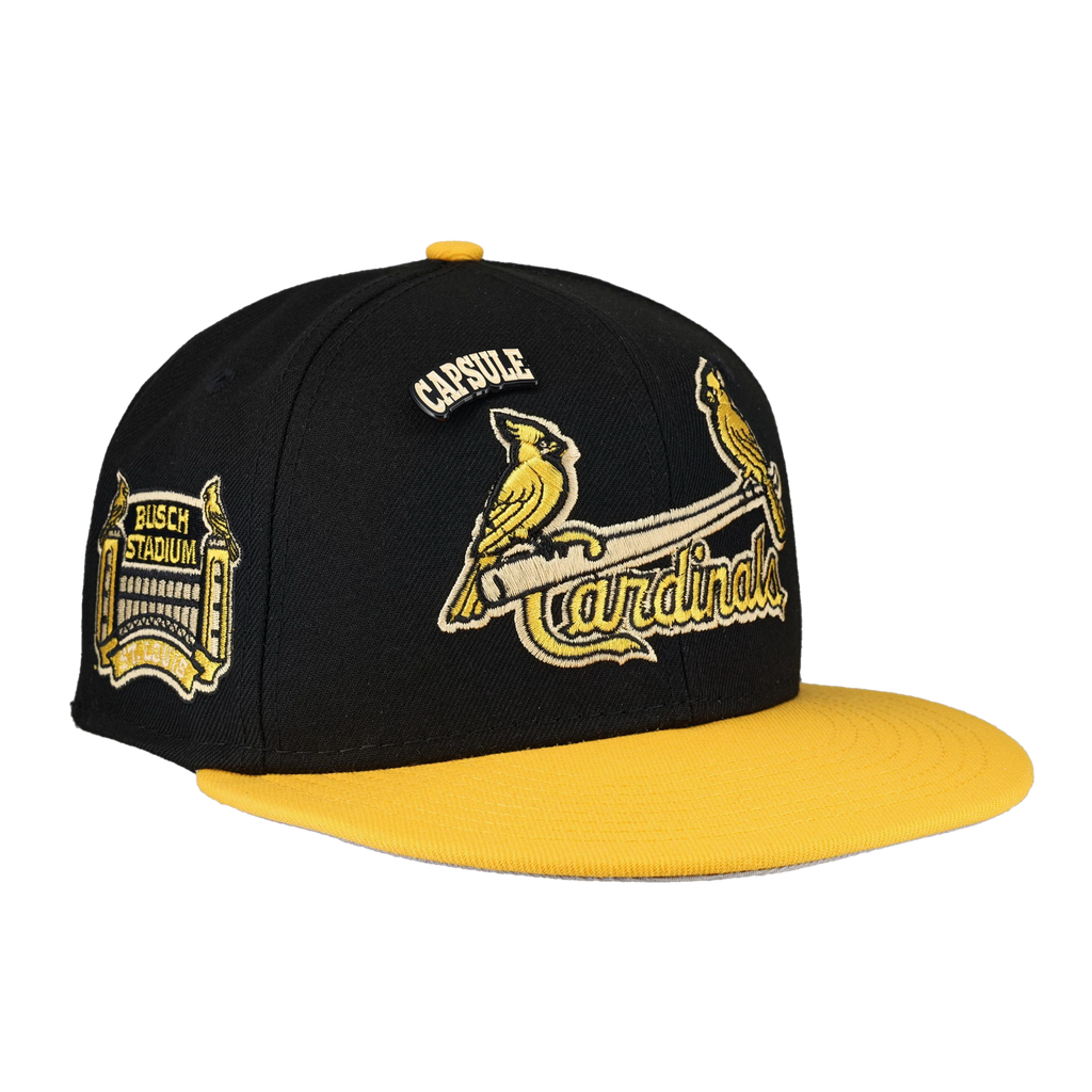St. Louis Cardinals Colors in Cream 2.0 Collection Busch Stadium Fitted Hat