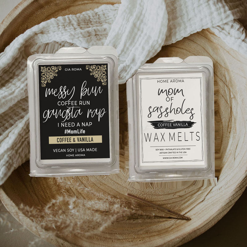 Coffee And Vanilla Scented Candle Messy Bun Quote Aromatherapy Vanilla Coffee Home Fragrance