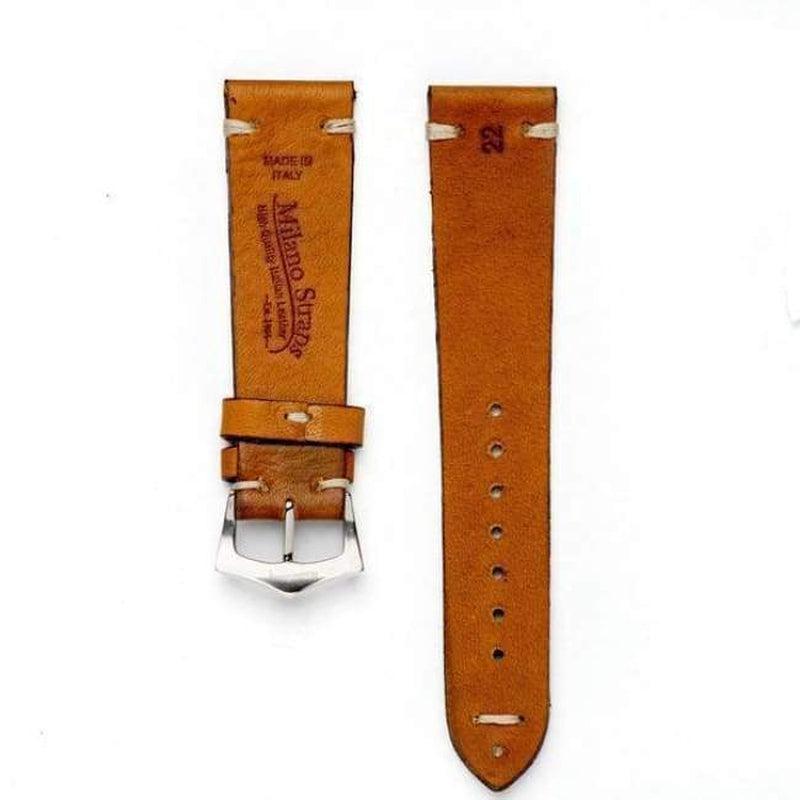 Cognac Vintage Leather Watch Strap