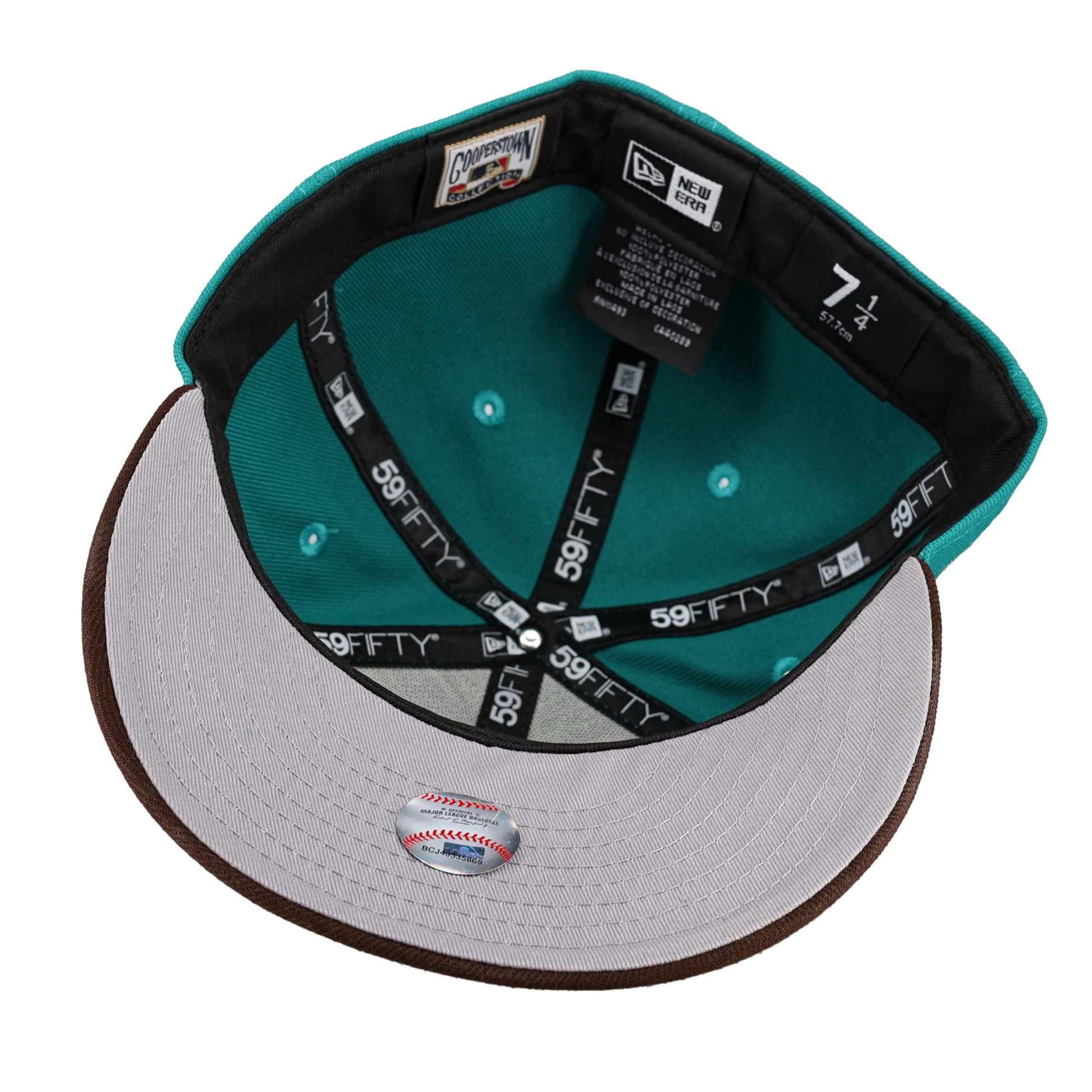 New York Mets Turquoise 50th Anniversary Side Patch 59Fifty Fitted Hat