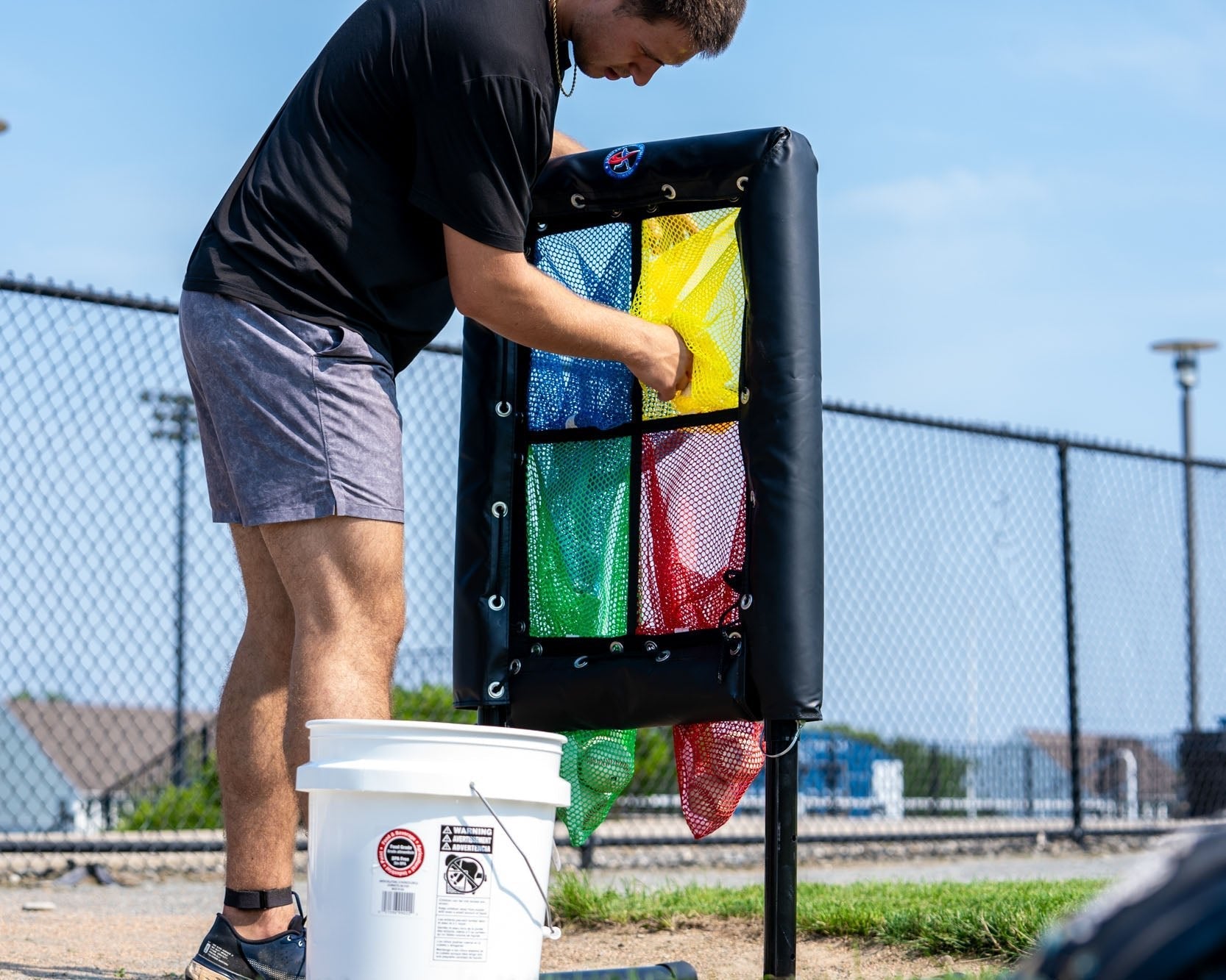Colored 4 Hole Pitch Target