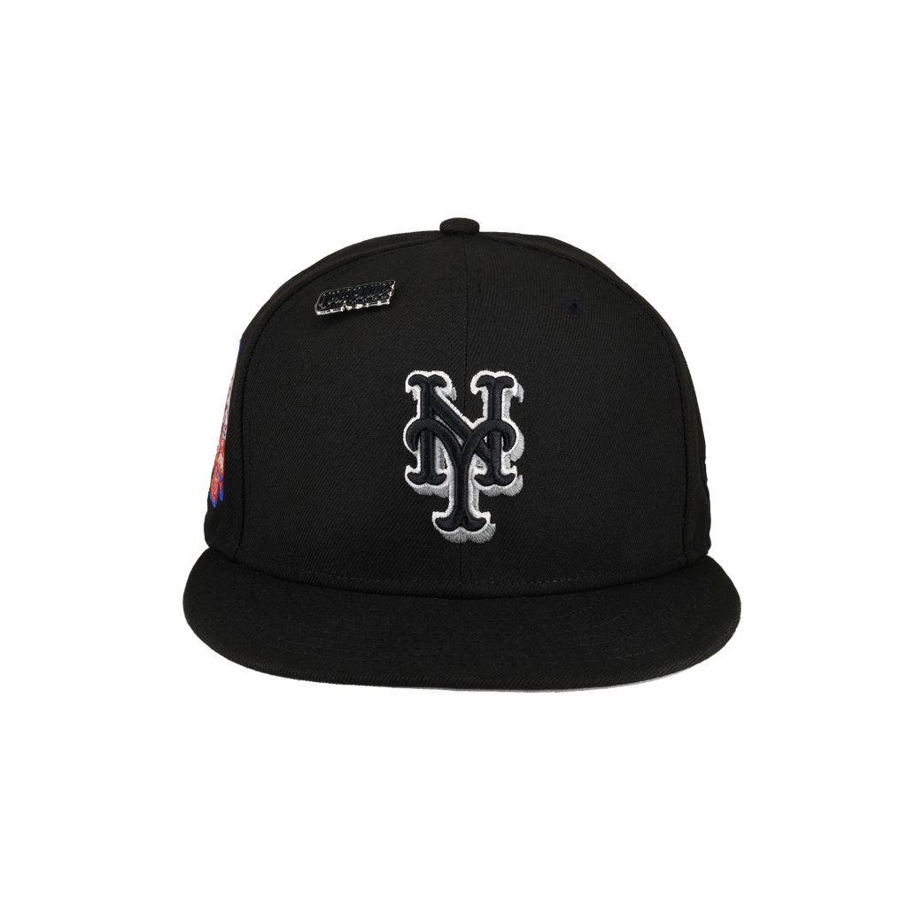 New York Mets Side Splash Collection Shea Stadium Patch Fitted Hat