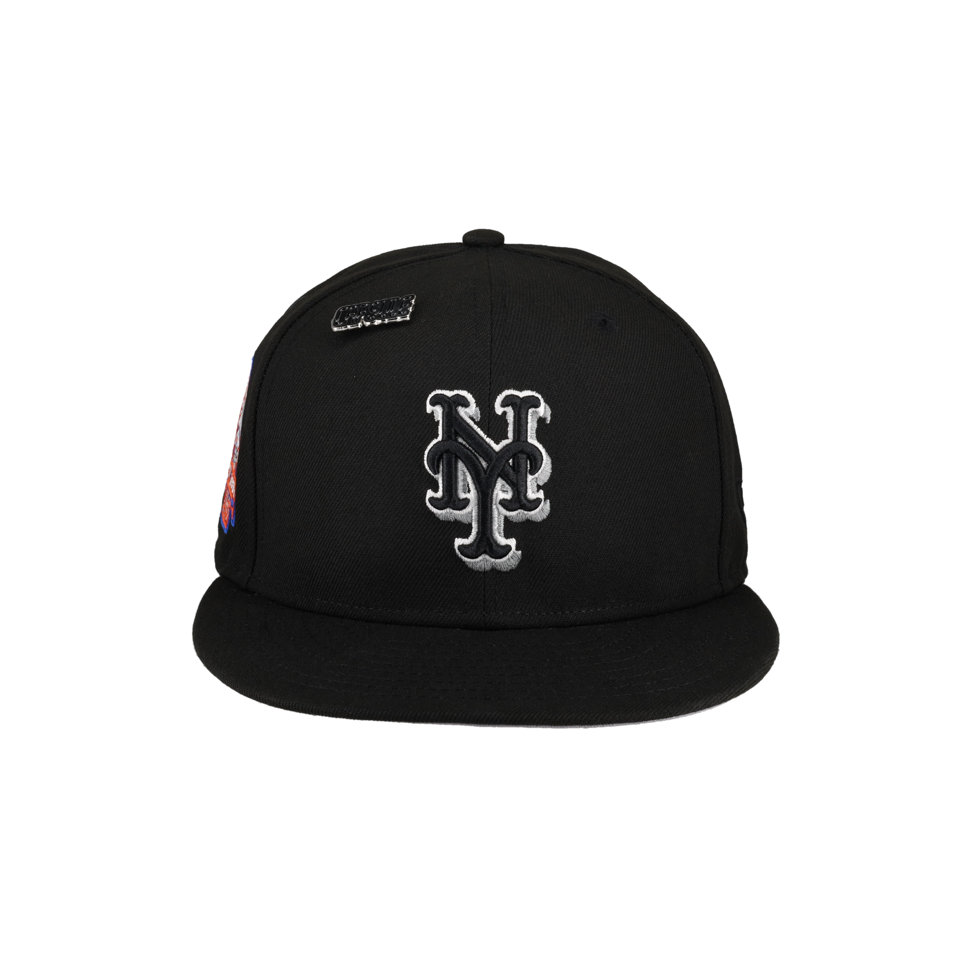New York Mets Side Splash Collection Shea Stadium Patch Fitted Hat