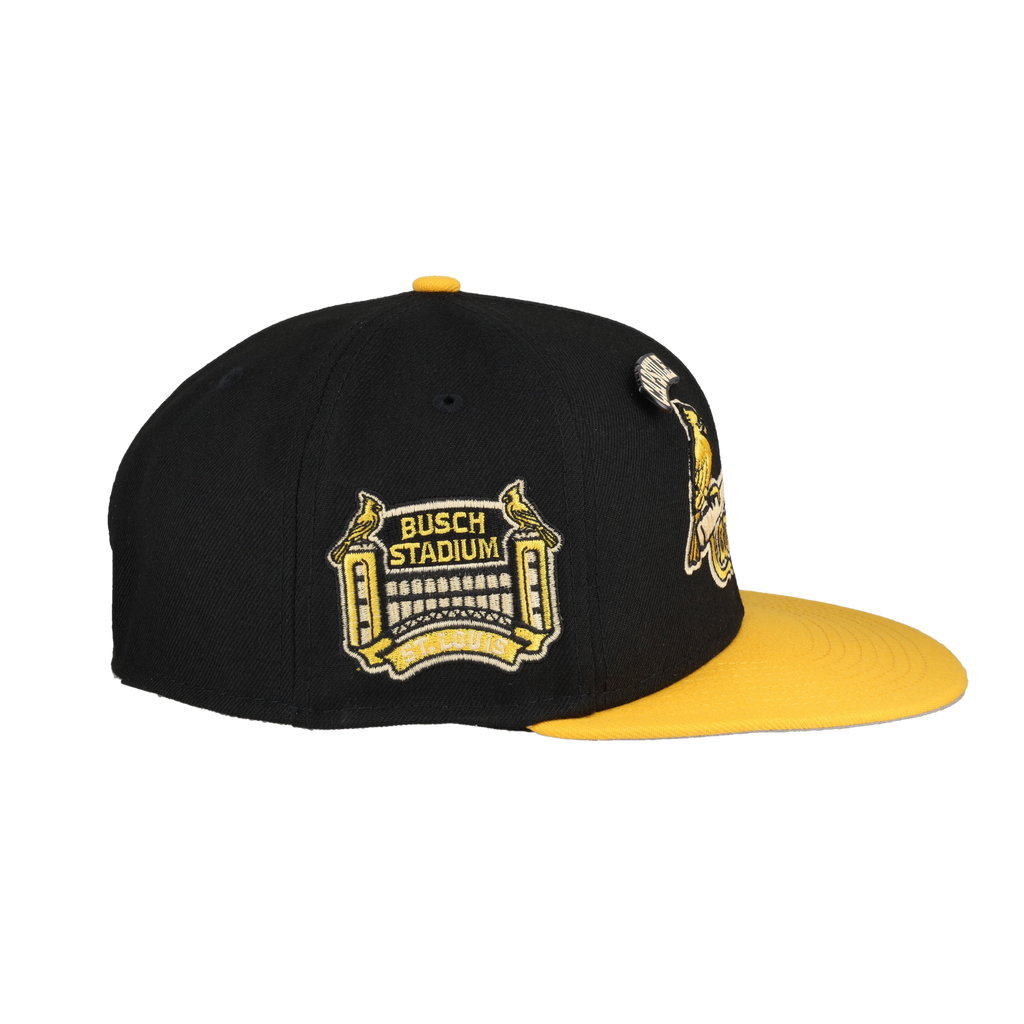 St. Louis Cardinals Colors in Cream 2.0 Collection Busch Stadium Fitted Hat