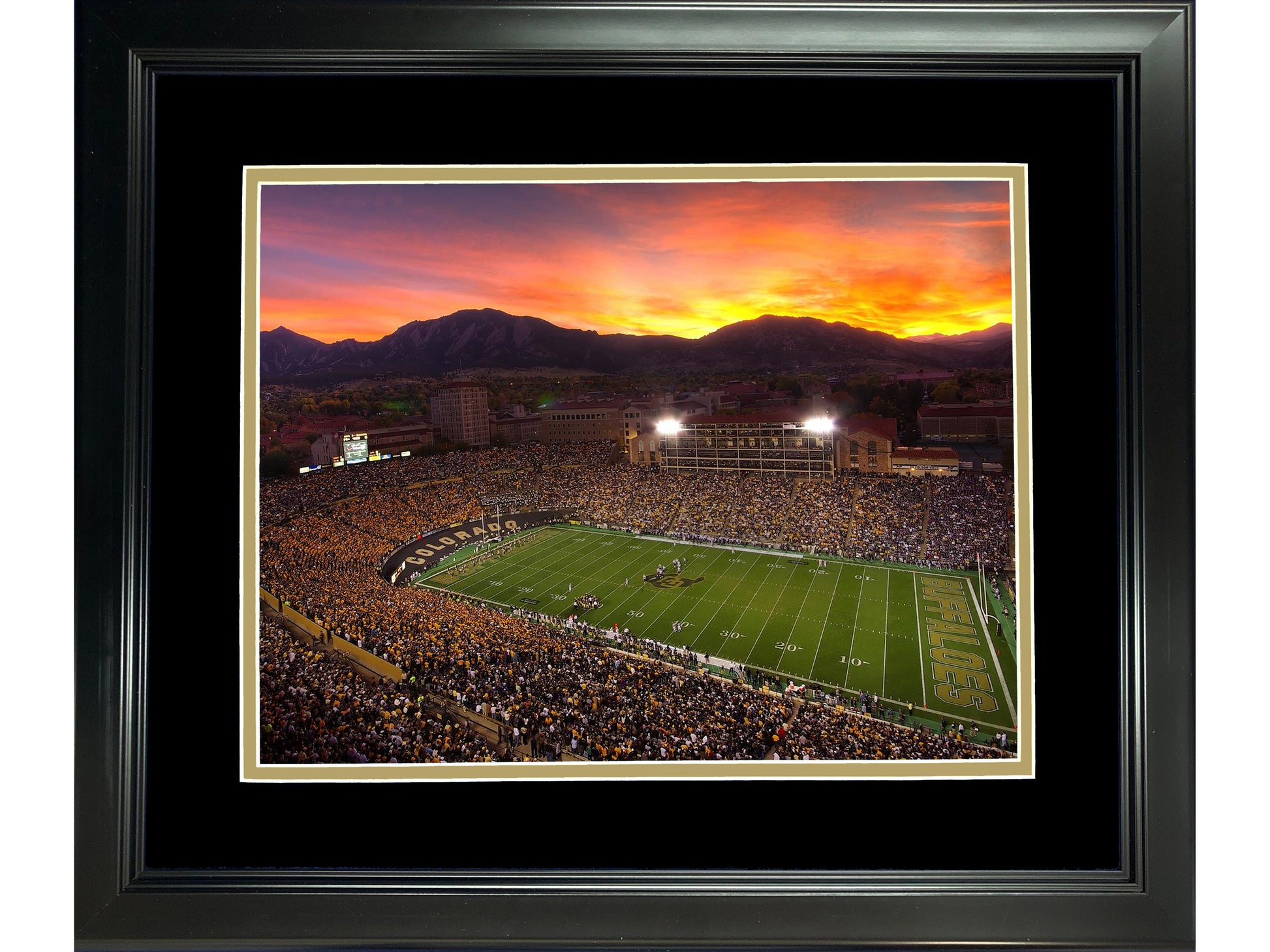 Framed Folsom Field Colorado Buffaloes 11"x14" NCAA Football Photo Professionally Matted