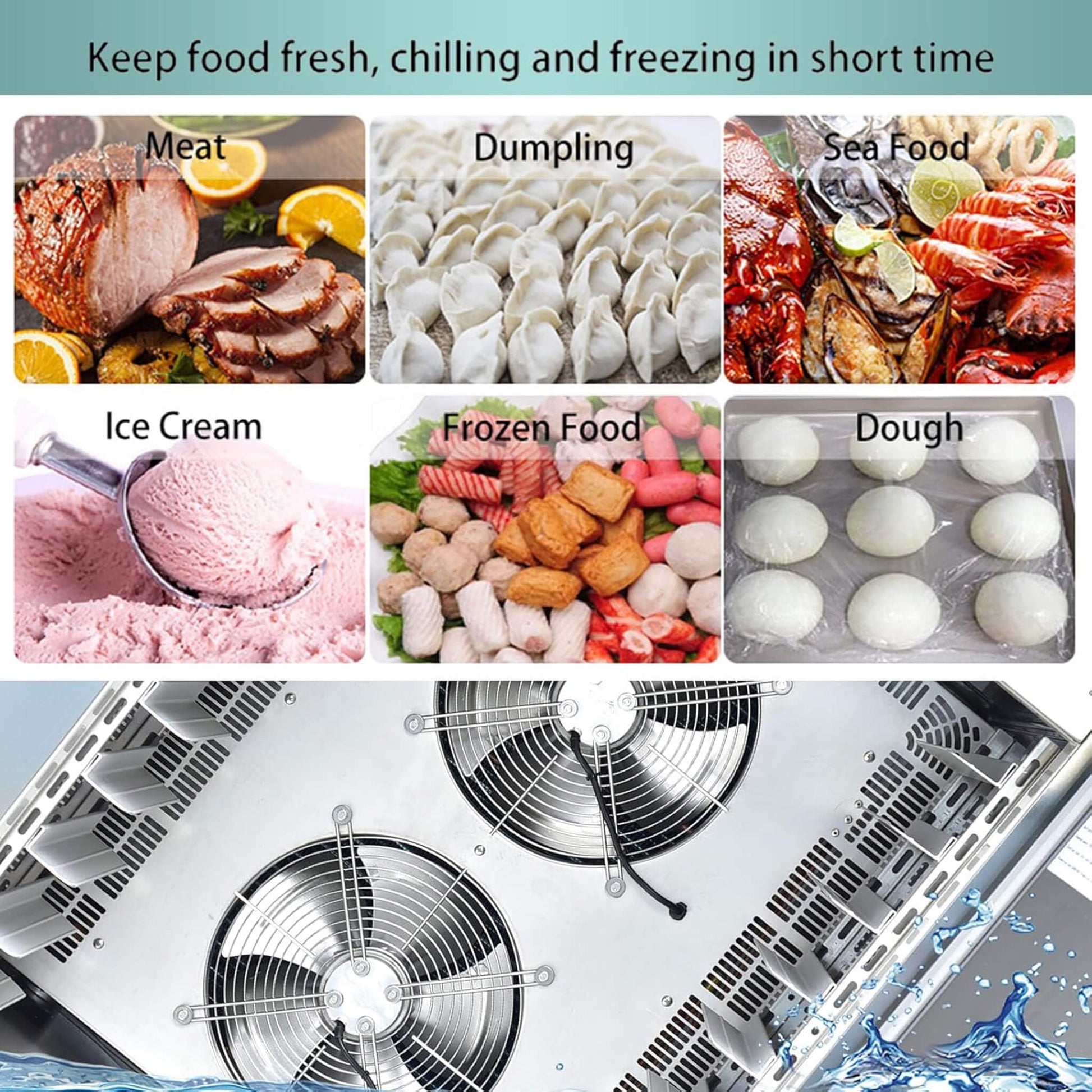 Commercial Heavy-Duty Extra-Low Temperature Blast Chiller Freezer (SAK46083)