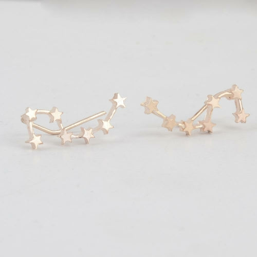 Constellation Ear Crawler Earrings Sterling Silver Minimal